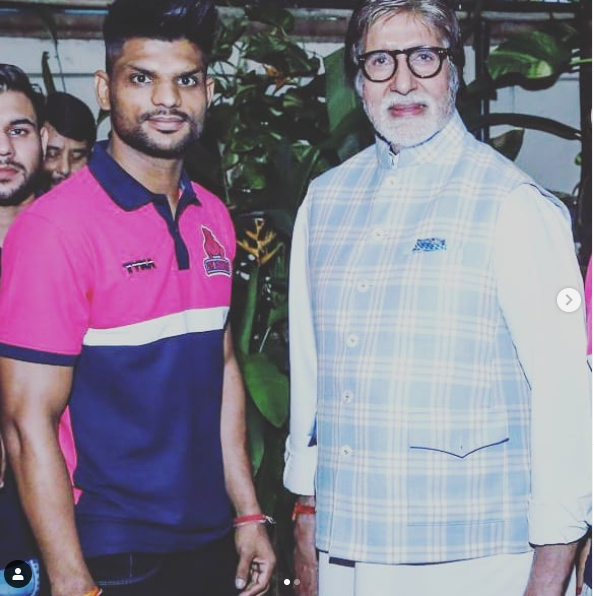 Amit with Amitabh Bachan