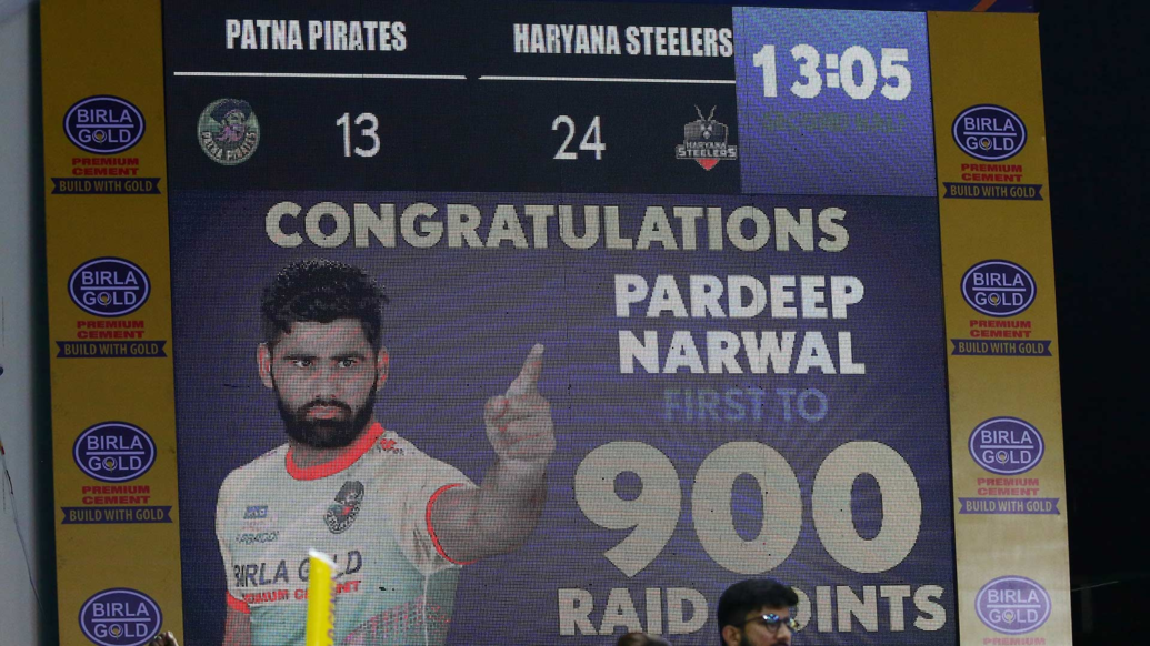 Pardeep Narwal making new records in PKL