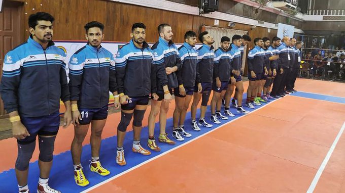 Indian Kabaddi Team at SAG 2019