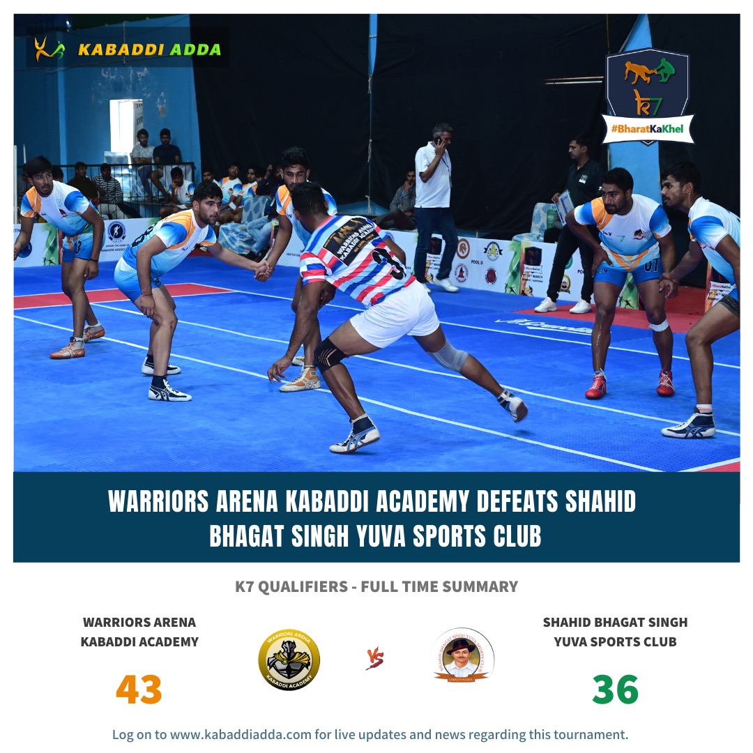 Warriors Arena start off with a win in K7 Qualifiers 