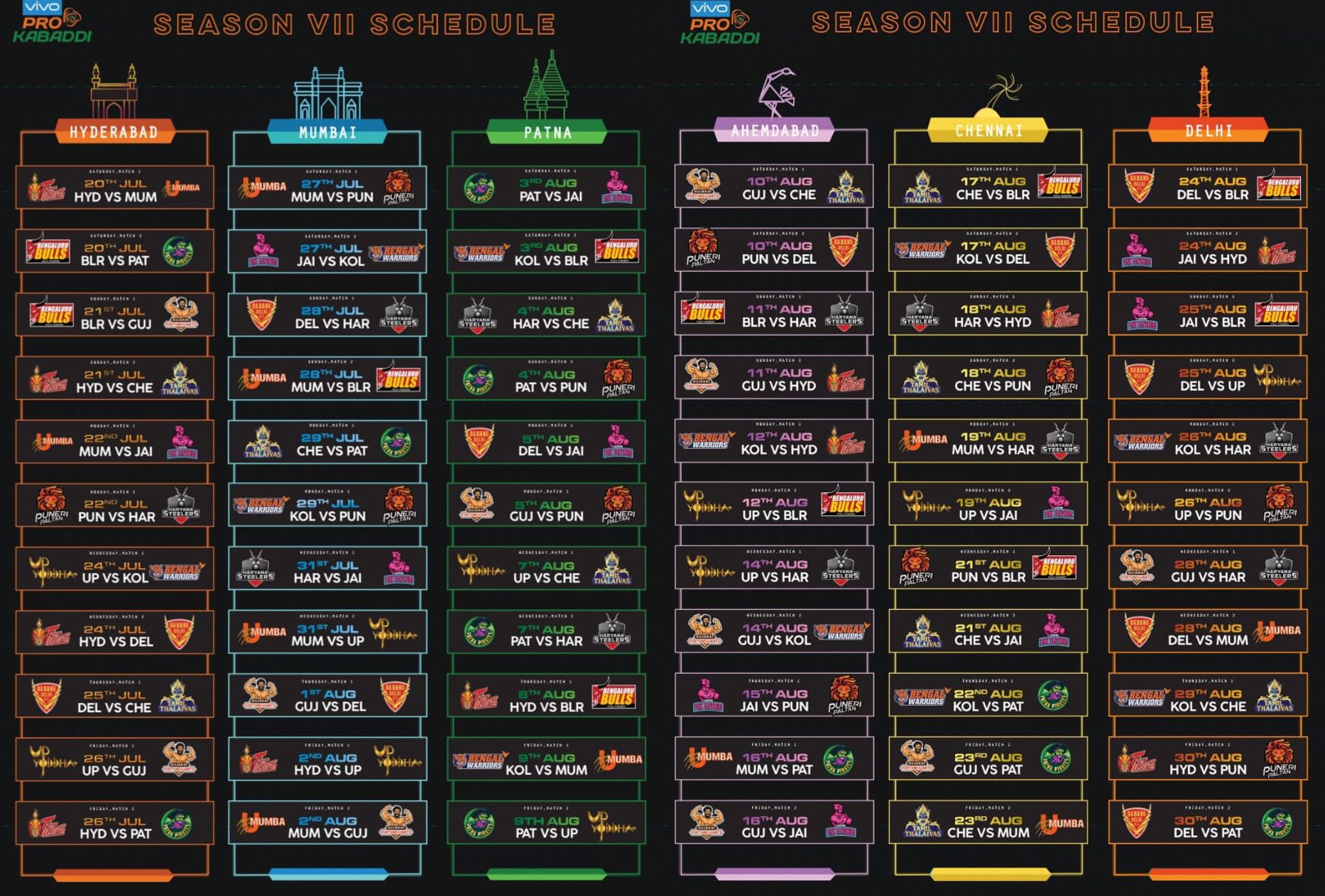 PKL Schedule