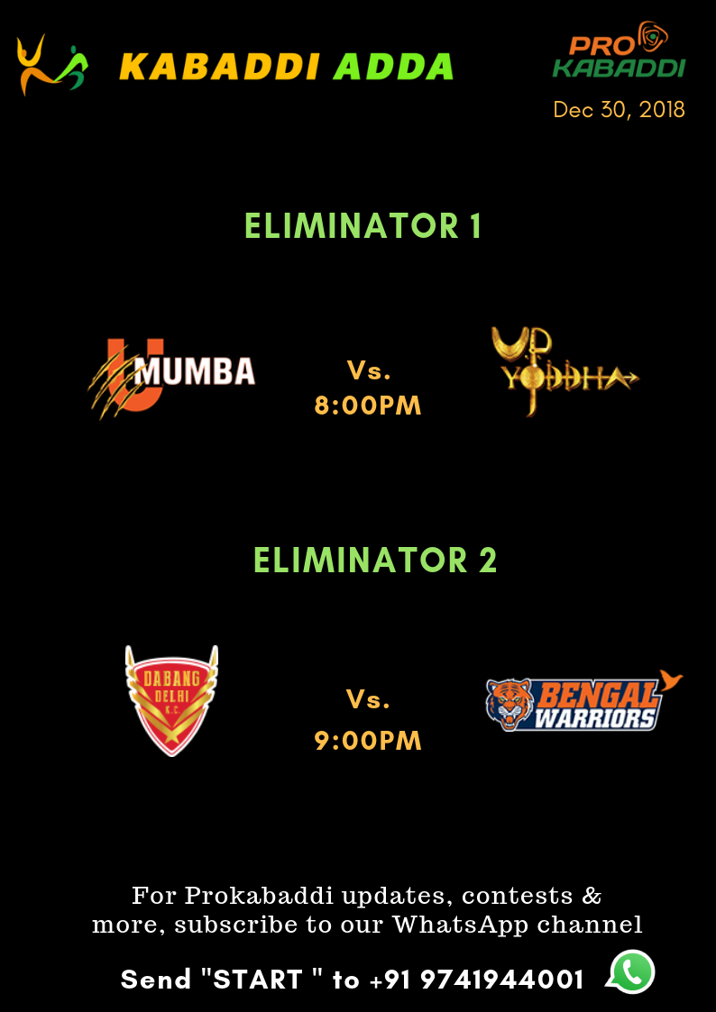 Prokabaddi season 6 schedule