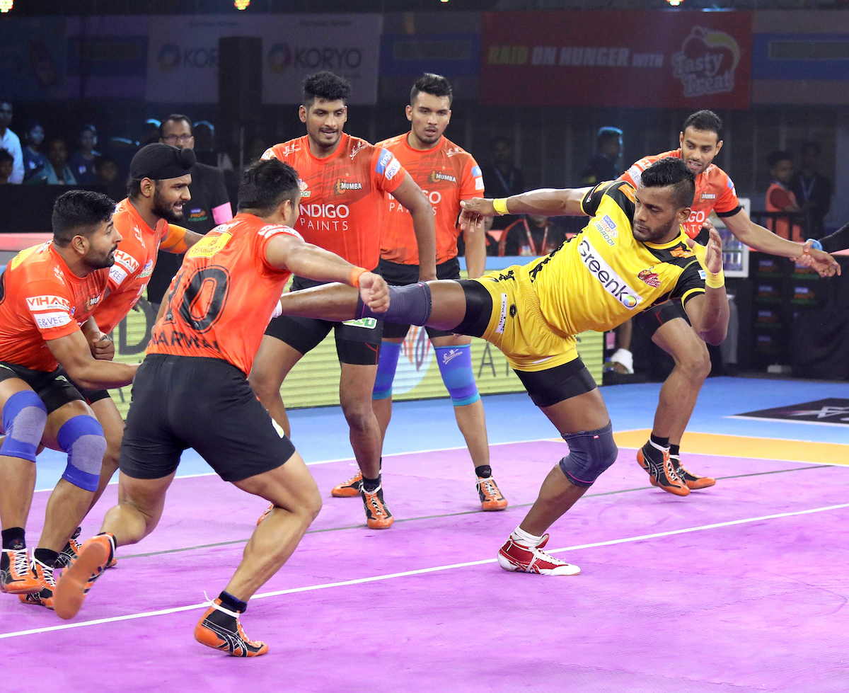 Siddahrth Desai in action against U Mumba