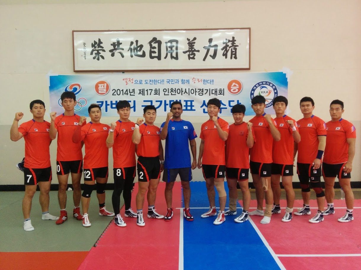 Srinivas Reddy with team Korea