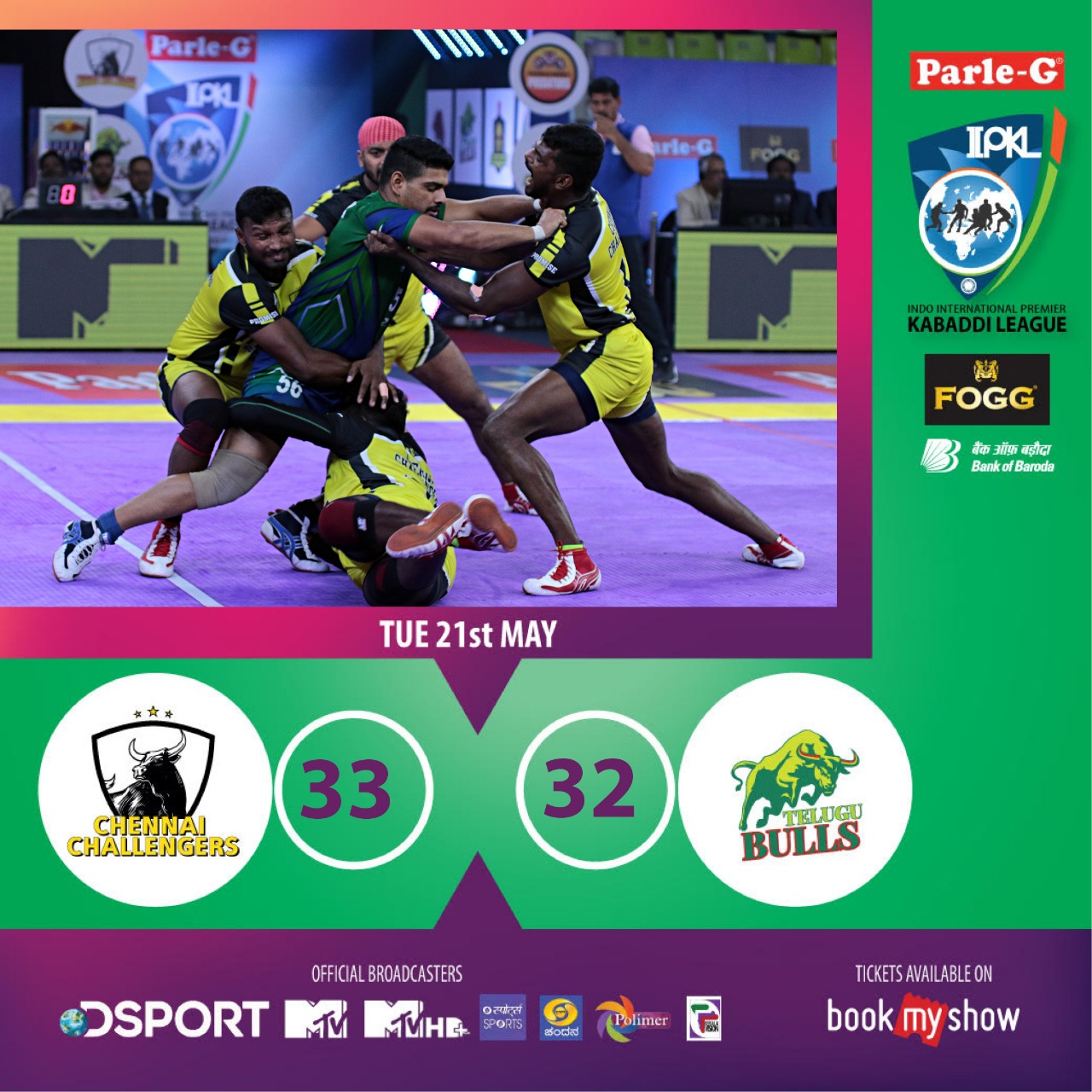 Chennai Challengers vs Telugu Bulls IPKL