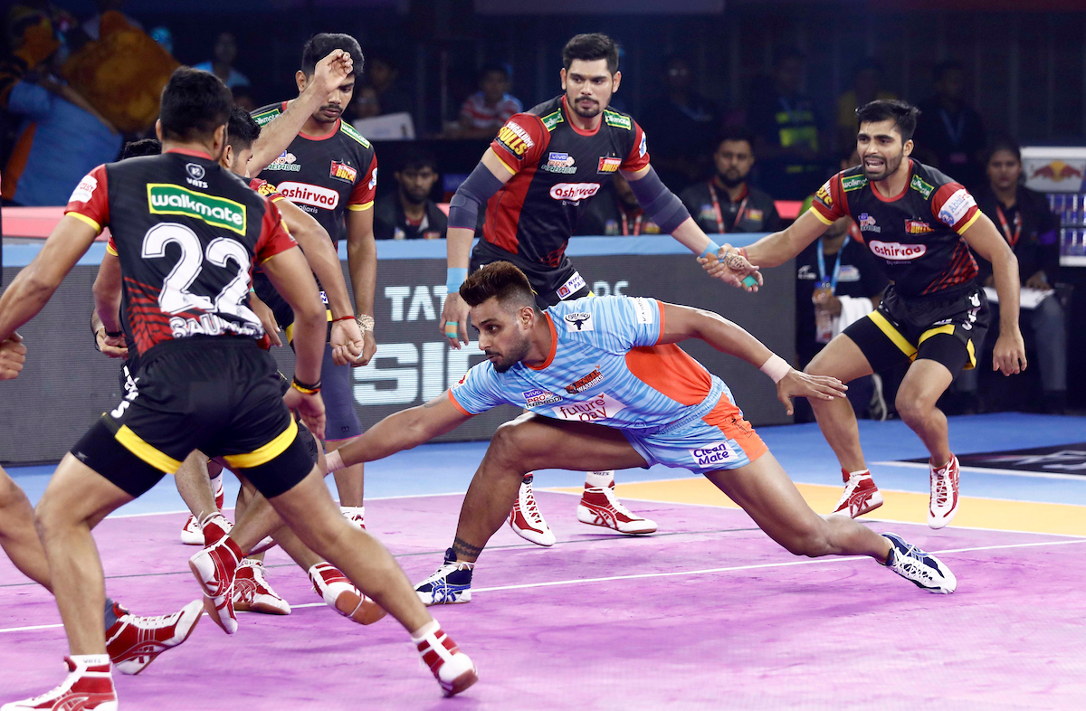 Mnainder Singh against Bengaluru Bulls