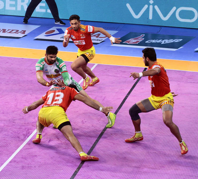 Gujarat Fortunegiants against Patna Pirates 