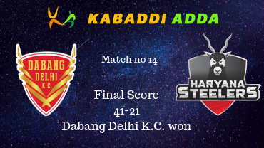 Delhi vs Haryana Pro Kabaddi live