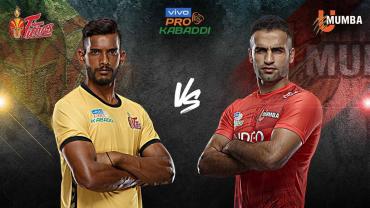 UMumba Telugu Titans Fazel atrachali Siddharth Desai Pro Kabaddi Season 7 NEWS Live Score