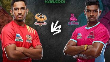 Pro Kabaddi Live Gujarat Fortunegiants vs Jaipur Pink Panthers