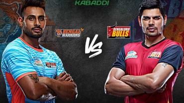 Bengal Warriors is playing against Bengaluru Bulls