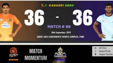 Puneri Paltan is playing against Tamil Thalaivas