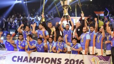 Indian Kabaddi Team after winning 2016 World Cup