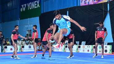 Shivam in action during the K7 Qualifiers