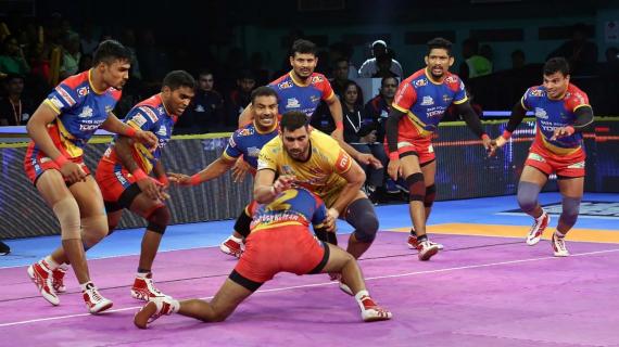 up-yoddha-beat-telugu-titans-prokabaddi-nitesh-rahul-chaudhari-kabaddiadda