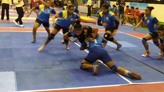 Day 2 of the 66th Womens National Kabbadi Championship at Patna