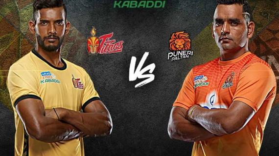 Telugu Titans is playing against Puneri Paltan 