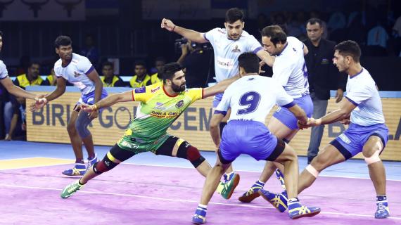 Pardeep Narwal against Tamil Thalaivas