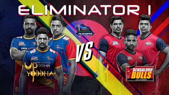 Pro Kabaddi League elinimator 1 UP Yoddha vs Bengaluru Bulls