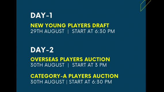 pkl8 auction schedule out